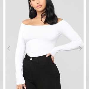 Off the Shoulder Basic Longsleeve